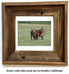 horse trail rides near me in Menifee, California